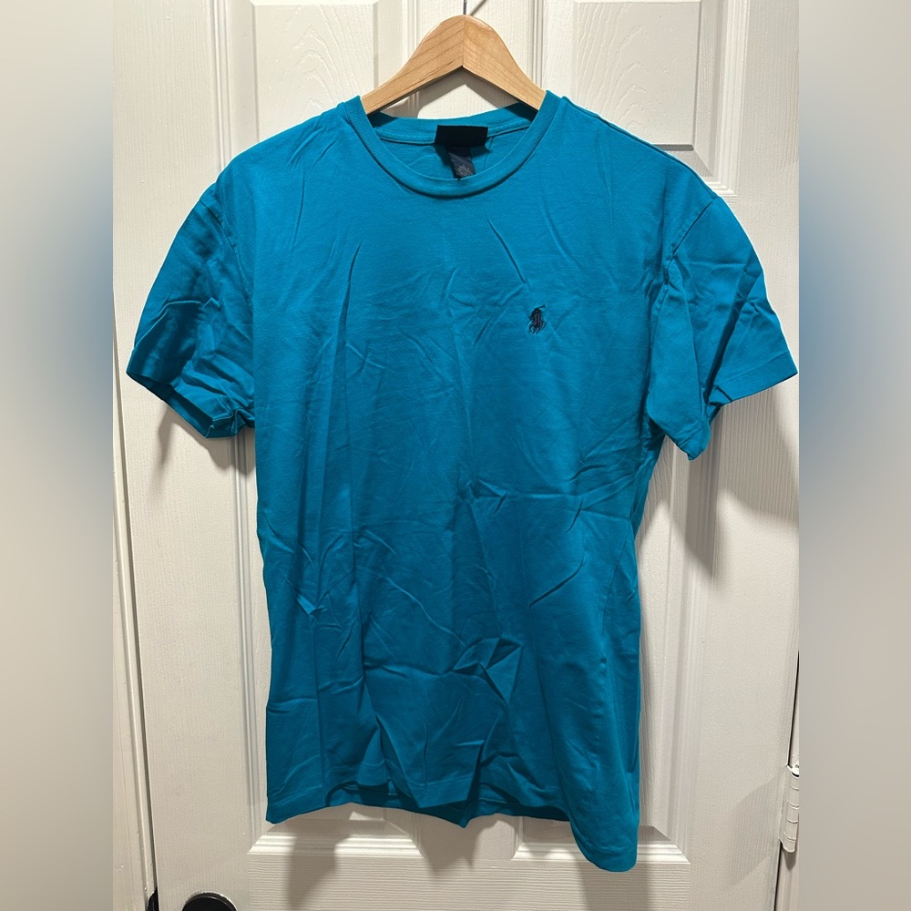 Ralph Lauren - T-Shirt - Crew Neck - Size Small - Teal/Blue